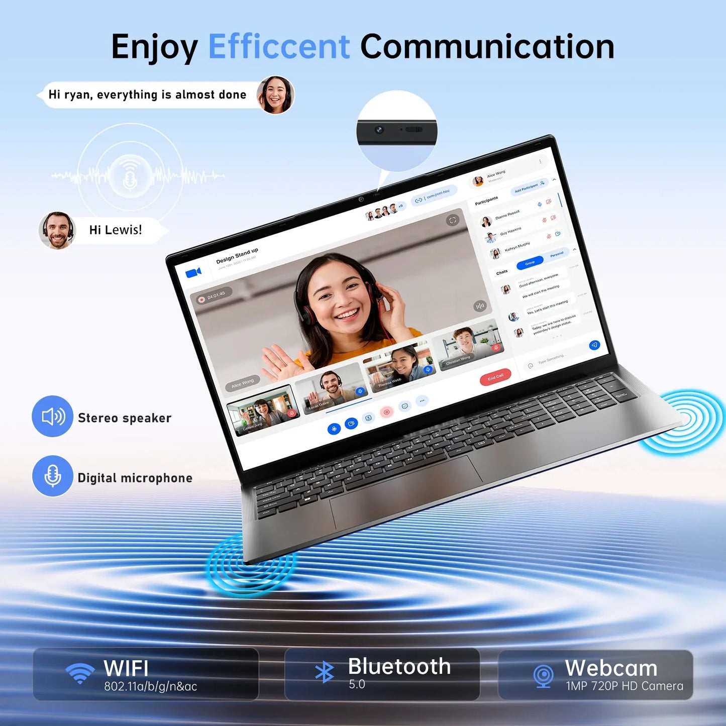 HOT 17.3" Large Screen Laptop Intel 6500Y 32GB 1TB/2TB Windows 11 Lightweight and Portable High-Definition Office Notebook..