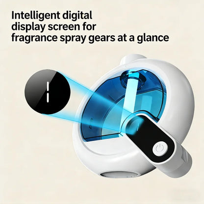 New Smart Aromatherapy Diffuser Wall-Mounted Automatic Fragrance Sprayer Water-Free Mist Rechargeable Scent Diffuser for Home