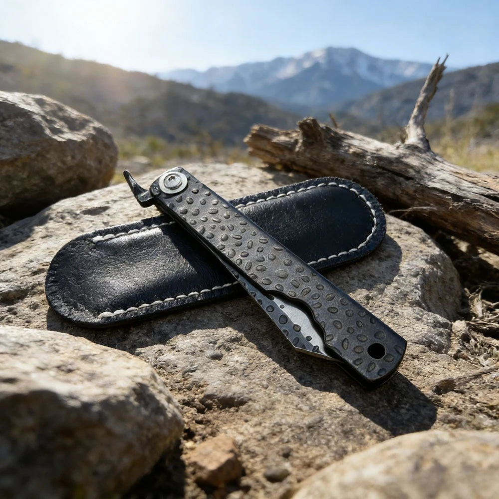 Household Folding Knife Durable Forged Steel Blade 420 Steel Handle Outdoor Camping with Multi-purpose Adventure Climbing Knives