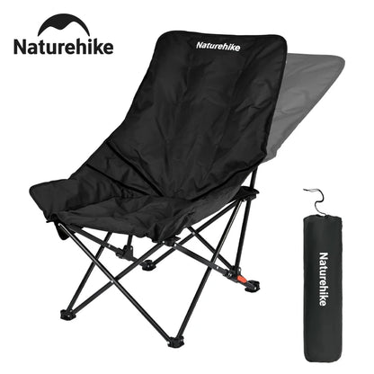 Naturehike Sea Star Recliner Outdoor Folding High Back Moon Chair 2-Position Adjustable Portable Camping Chair for Relaxing Foldable Leisure Travel Furniture Picnic