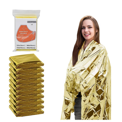 Camping, hiking, first aid blanket, hiking, anti heat equipment, portable aluminum film life blanket,