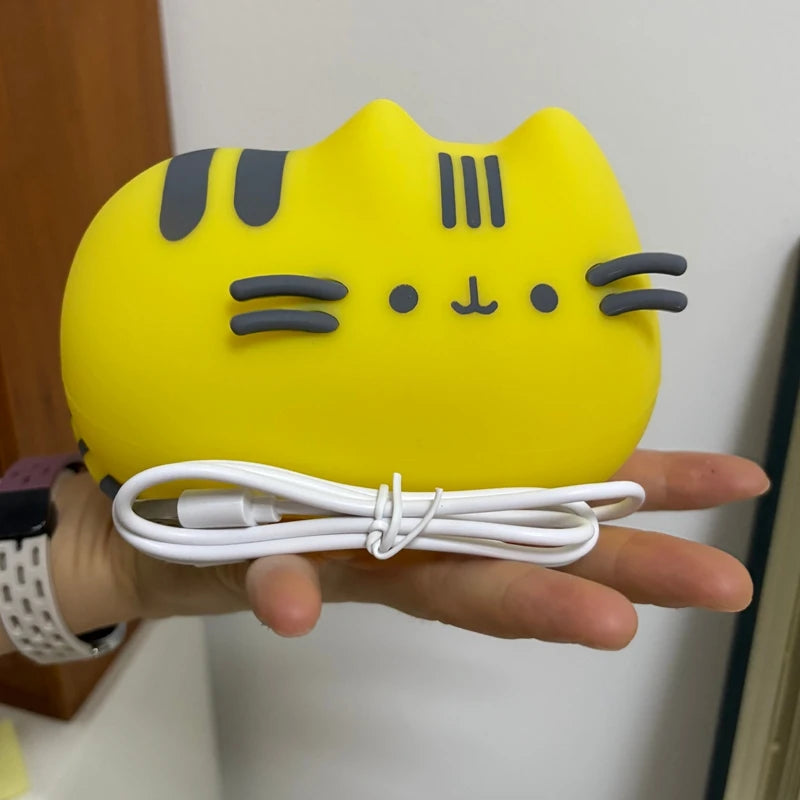Kawaii Pusheen Night Light Desk Accessories Reading Light Table Lamp Glow in The Dark Christmas Gift Party Favor