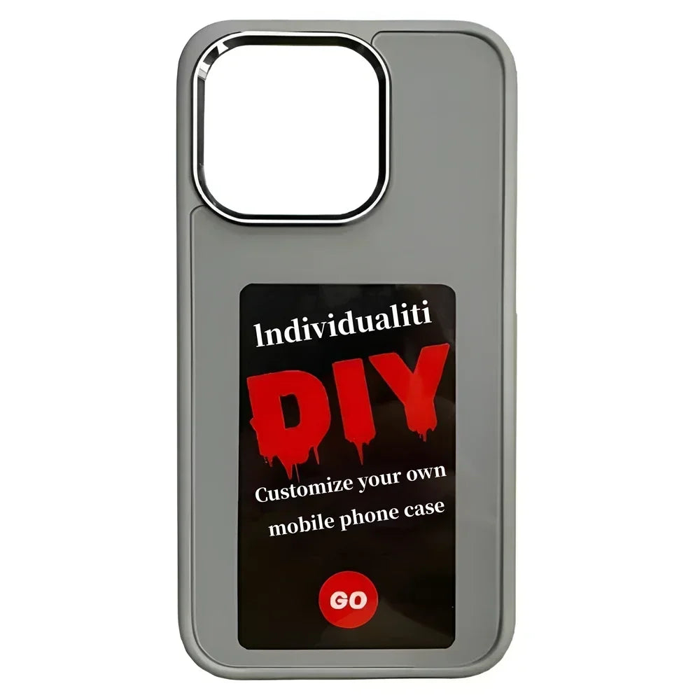 E-ink Screen Phone Case for IPhone 16 15 14 Pro Max Smart DIY Can Change Picture Refesh Photo Phone Cover No Batteries Required