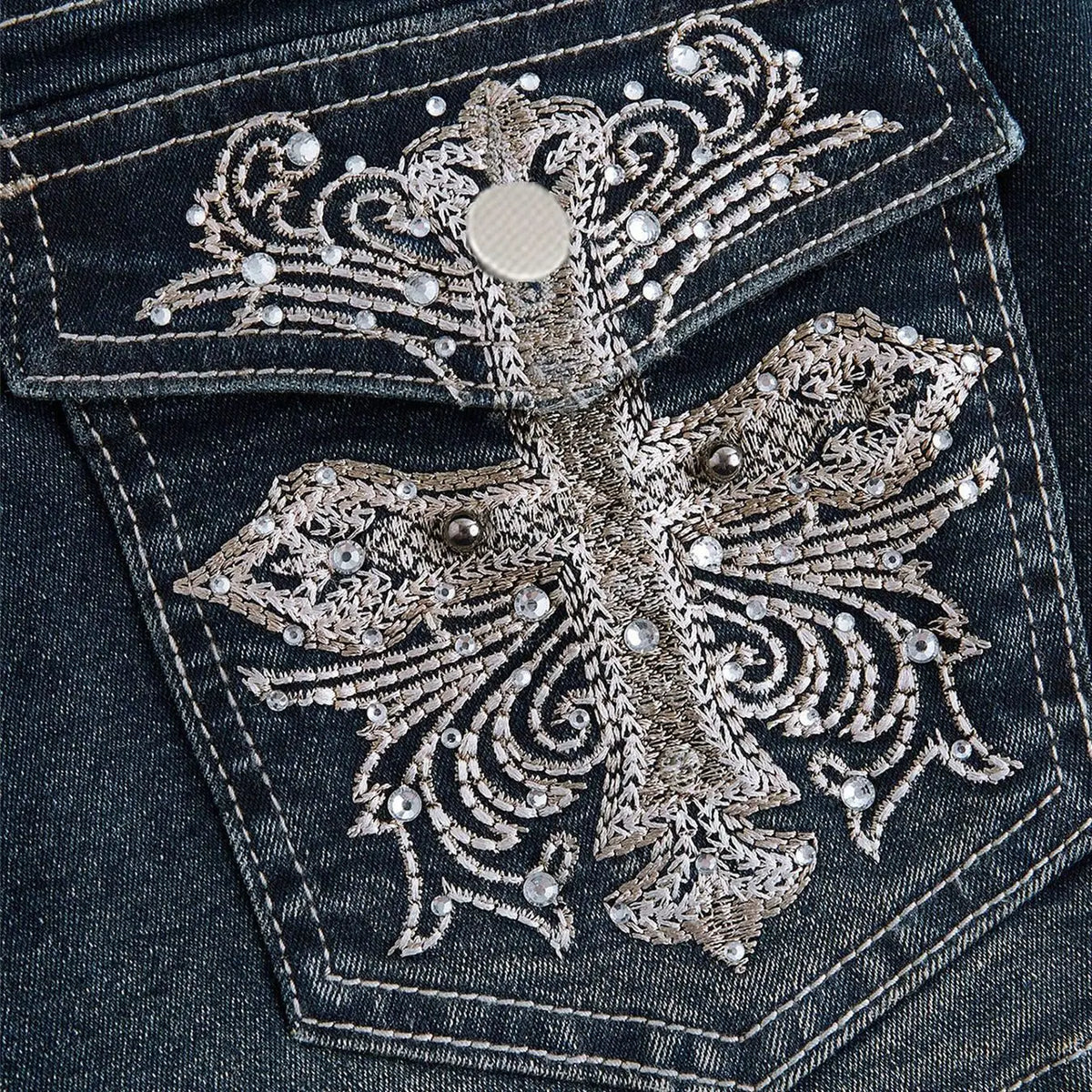 High Waist Distressed Denim Shorts Female Jeans Womens Jeans Shorts Vintage Y2K Punk Style Embroidered Hot Pants
