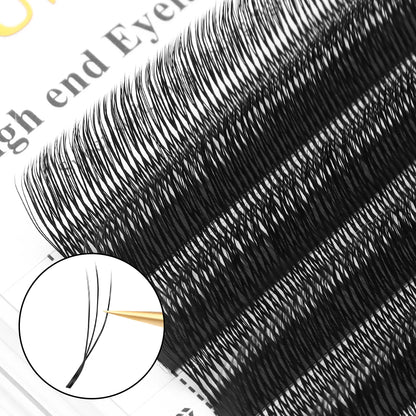 XIUSUZAKI  U-Shaped YY 3D 4D 5D Eyelash Extensions New Style U 2D YY Lashes Extension Mink Premade Volume Fans False Eyelashes