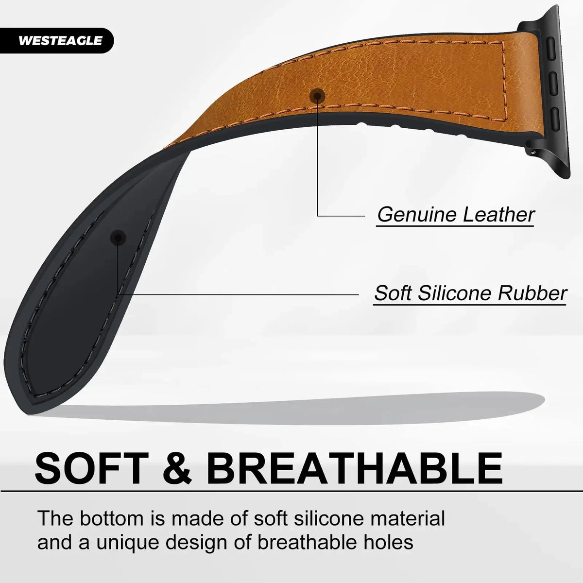 Genuine Leather Strap for Apple watch band 11 46mm 42mm 44mm 40mm 45mm 41mm bracelet iWatch series 10 9 8 7 SE3 ultra 3 2 49mm