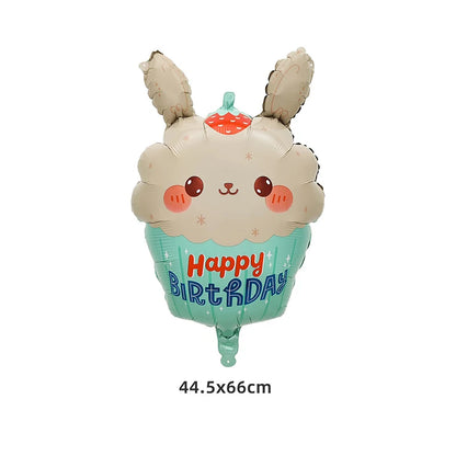Birthday Cake Aluminium Foil Balloons Candy Ice Cream Cloud Camera Helium Balloon Birthday Party Decoration