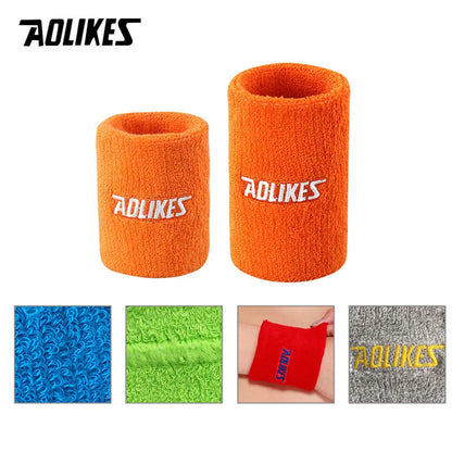 AOLIKES 1 Pair Sweatbands Sports Wristband for Men & Women - Moisture Wicking Athletic Sweatband for Tennis, Basketball, Running