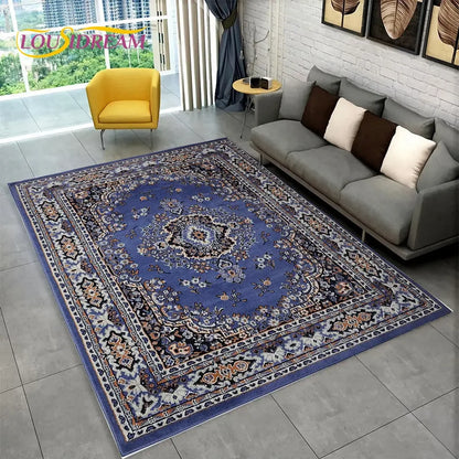 Turkey Persian Bohemian Area Rug Large,Carpet Rug for Living Room Bedroom Sofa Doormat Decoration,Kid Play Non-slip Floor Mat