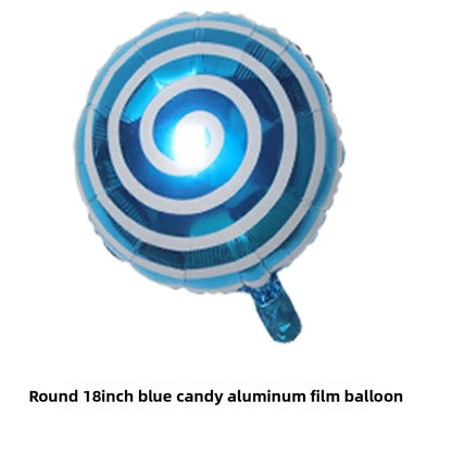10pcs Windmill Candy Lollipop Foil Balloons 18 Inch Aluminum Film Balloon Birthday Party Christmas Wedding Decorations