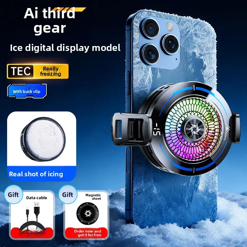 Phone Cooler Fan Gaming Portable Phone Cooling Fan for Mobile Phone Cooler Magnetic Cell Phone Cooler for Phone Cooler Gaming