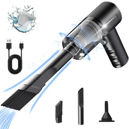 Wireless Handheld Mini Car Vacuum Cleaner USB Charging Battery Wet & Dry Dual Use Portable Cleaner For Car Household
