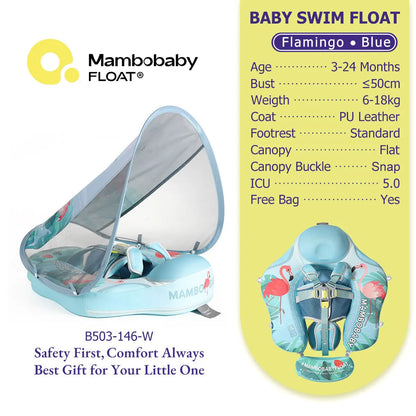 Mambobaby Baby Pool Float Vip 5 Dropshipping Blackproof Pool Mat For Infant Non-Inflatable Natation Buoy With Parasol Beach Toys