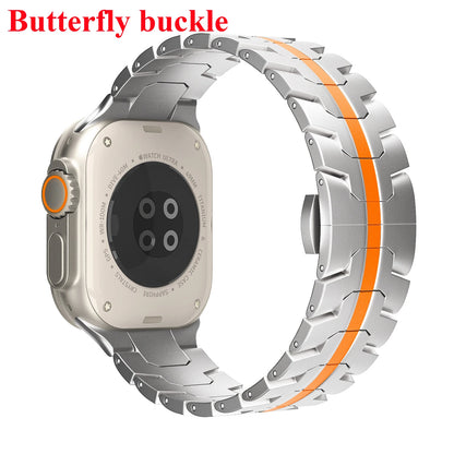 Stainless Steel Strap For Apple Watch Series 12 11 10 9 8 SE 3 46mm 45mm 42mm 44mm Metal Bracelet Band iWatch Ultra 4/3/2/1 49mm