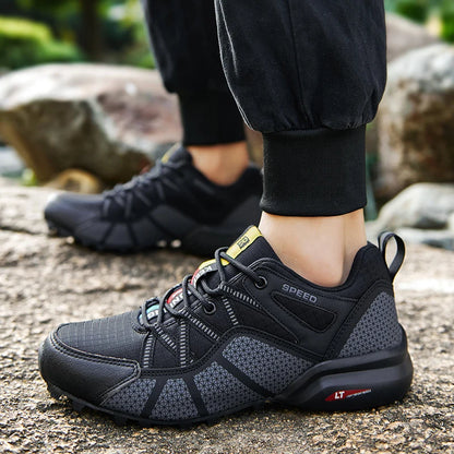Men's Hiking Shoes All-terrain Outdoor Sports Shoes Breathable Mesh Non-slip Wear-resistant Hiking Shoes Outdoor Cycling Shoes
