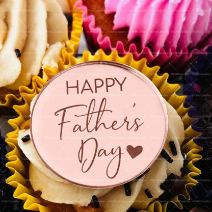 10pcs Gold Acrylic Best DAD Ever/LOVE YOU Dad Cake Toppers for Happy Father`s Day Birthday Party Cake Decorations