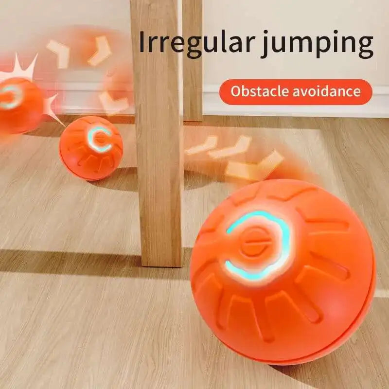 Smart Dog Toy Ball Electronic Interactive Pet Toy Moving Ball USB Automatic Moving Jumping Bouncing Toy Ball Puppy Cat Product