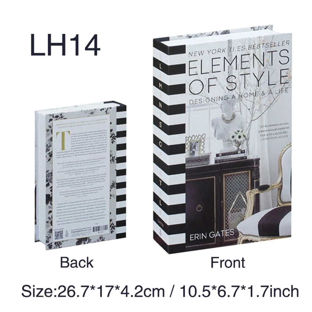 Luxury Fake Books Home Decoration Accessories for Living Room Fashion Fake Book Storage Box Simple Nordic Coffee Table Books