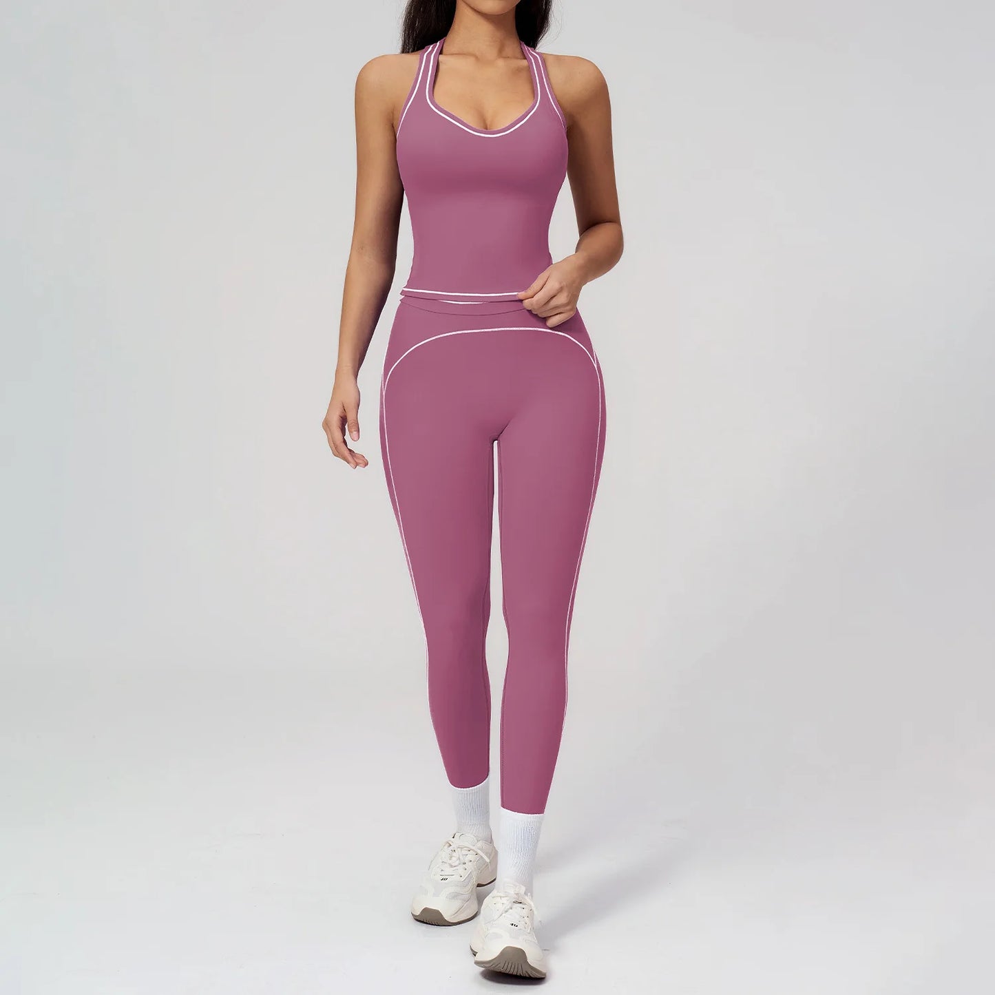 Yoga Suit 2PCS Women Tracksuits Sports Outfits Gym Clothes Running Sports Bra Suits Female Workout Yoga Clothes Athletic Wear