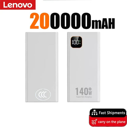 Lenovo 500000mAh CCC Large Capacity 140W 2027NEW Power Bank Portable Super Fast Charging Battery Charger for Xiaomi iPhone