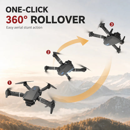 Brushless Motor Foldable Drone Optical Flow Drone 360° Rolling Trajectory Flight Headless Mode Speed Adjustment APP Control Drone