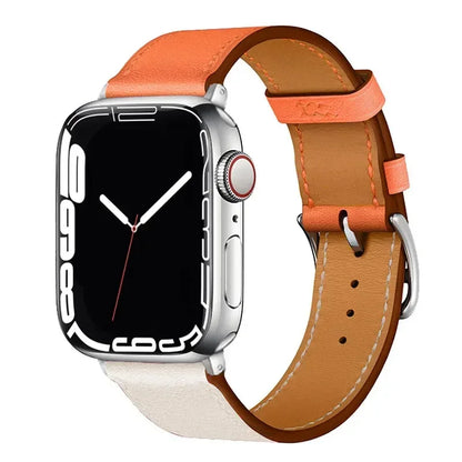 Leather Watch Straps For Apple Watch Band 46mm 44mm 49mm 45mm 42mm 40mm 41mm Bracelet Iwatch Series 11-10-9-8-7-6-5 Se-Ultra 2/3