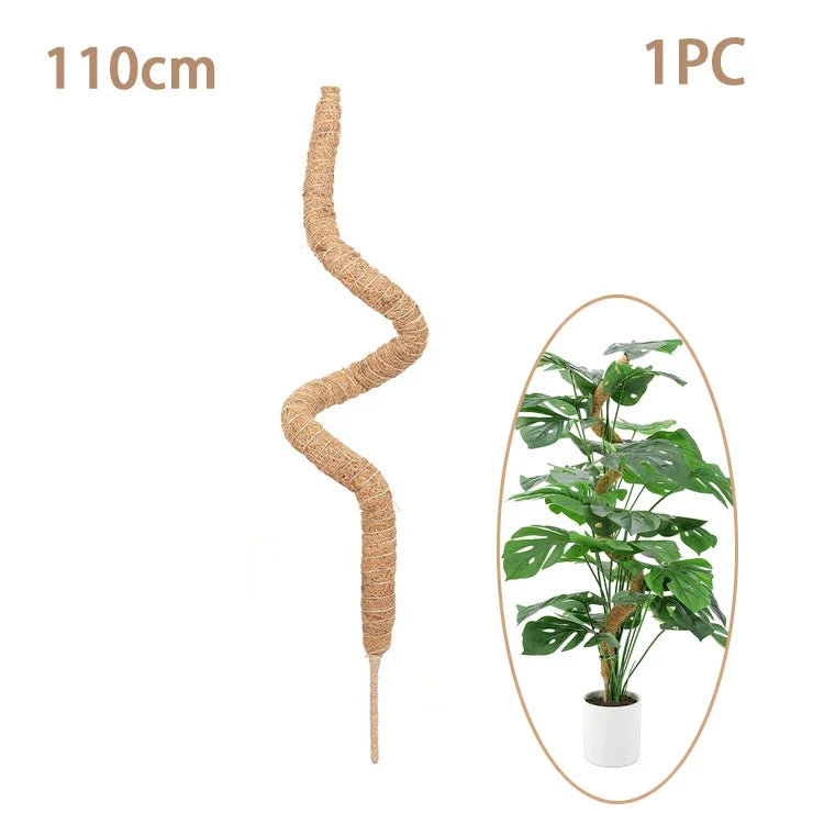 Cross-border Gardening Cocoanut Stick Green Pot Fixed Plant Climbing Cane Flower Support Cocoanut Climbing Cane Moss Rod 1pc