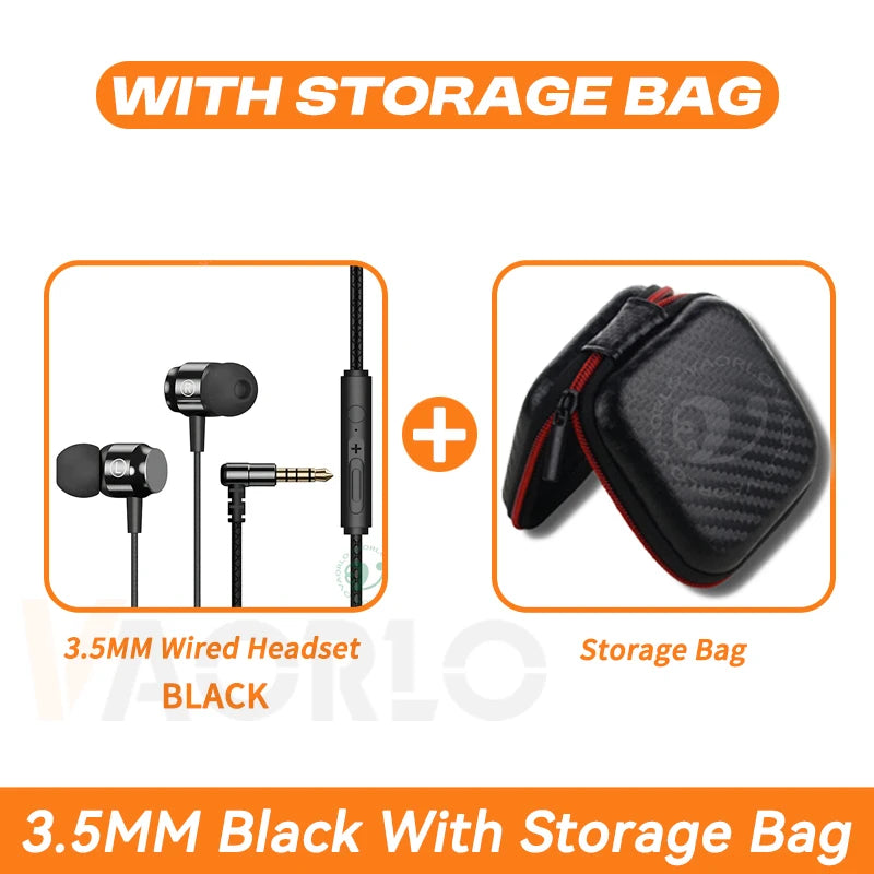 NEW 9D HIFI heavy bass gaming headset 3.5MM AUX/Type-C Digital Chip magnetic music earbuds in-ear headphones For Samsung/iPhone