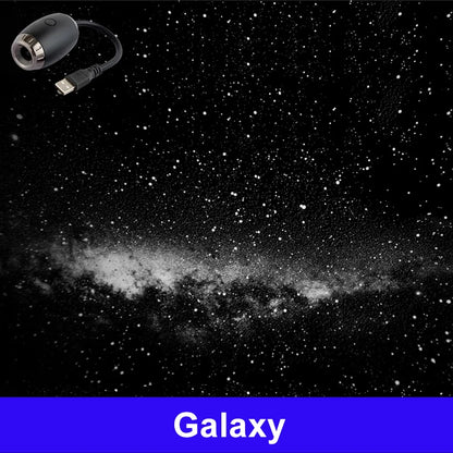Romantic LED Starry Sky Night Light USB Powered Saturn Galaxy Projector Lamp for Car Roof Party Room Ceiling Decor Plug and Play