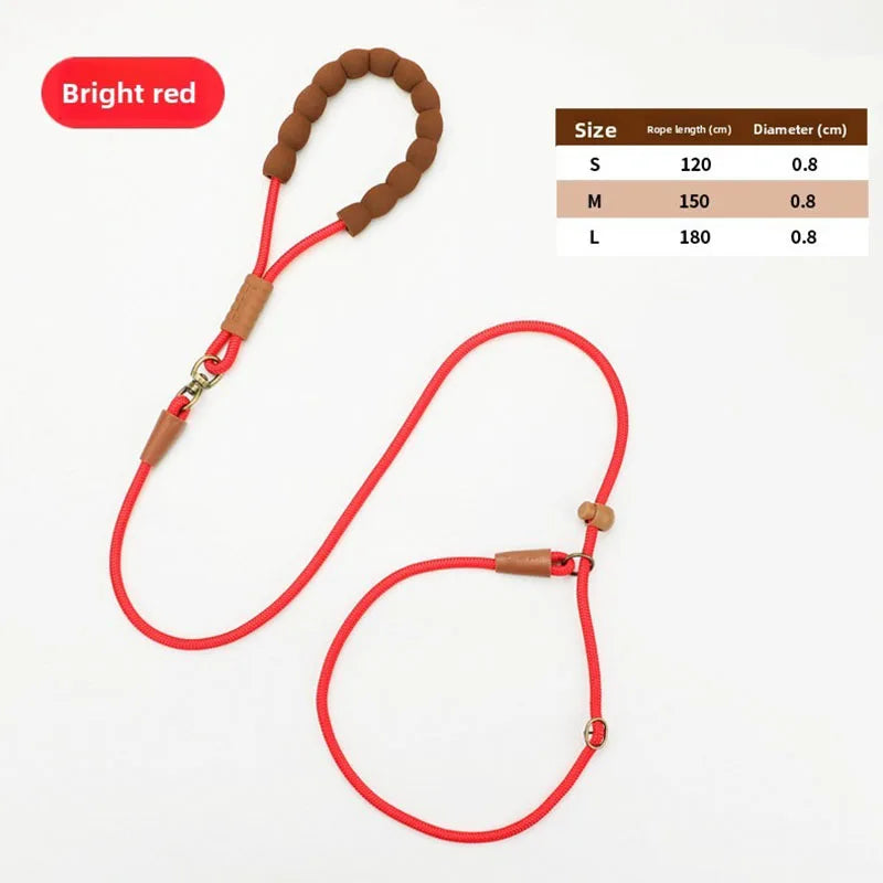 P rope for walking dogs, traction rope for going out,dog training special dog chain, large, medium and small dogs