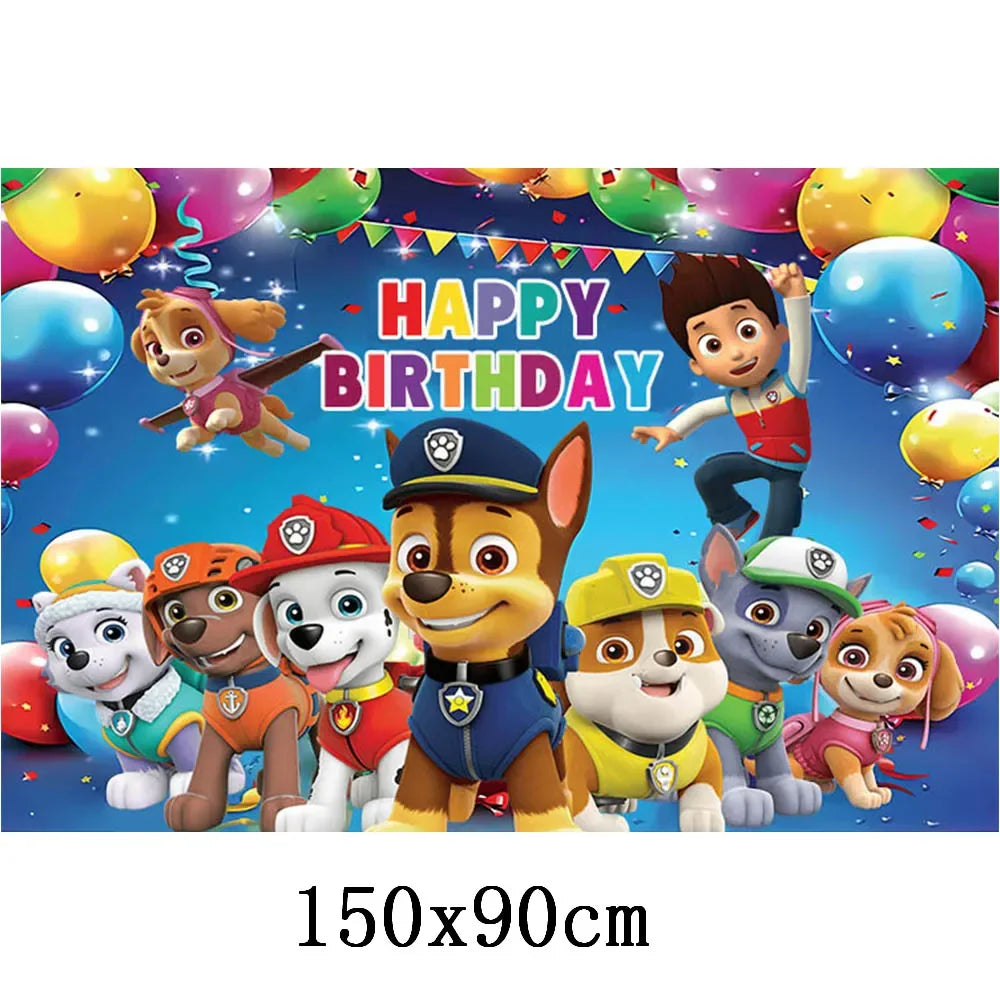 1set Paw Patrol Balloons Kids Birthday Party Supplies Cute Cartoon Anime Patrol Canine Theme Party Decoration Chase Toy Gifts