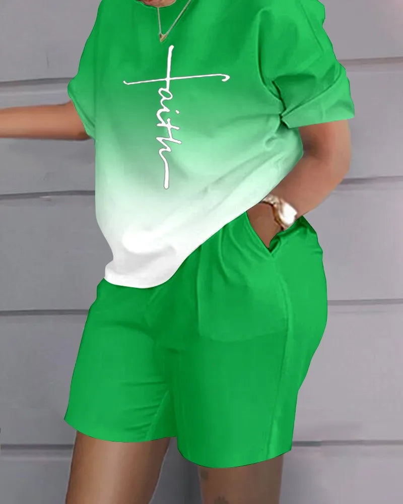 Sexy Women T-shirt Blouses 2 Piece Sets Suit Letter O-neck Backless Tops Pencil Long Pants Set Casual 2 Piece Sets Woman Clothes