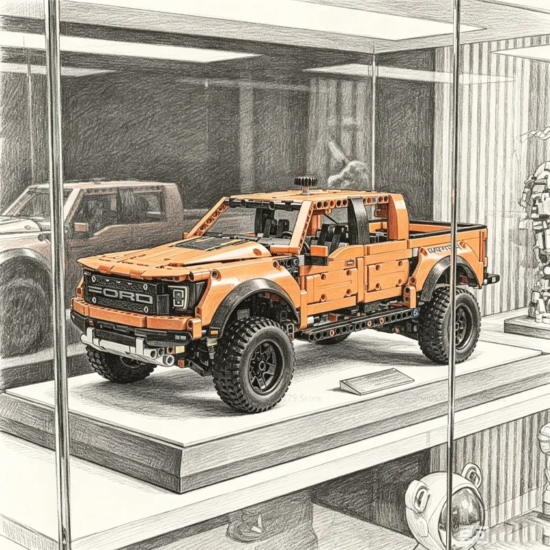 1379PCS Tech Raptors F150 Truck Race Car Building Kit Compatible MOC Creative DIY Vehicle Bricks Toys Gift for Kids Teens Adults