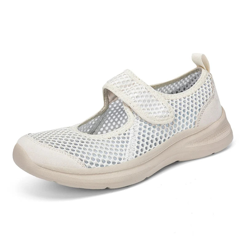Fashion Women Shoes Platform Lightweight Walking Lazy Loafers Summer Breathable Outdoor Fitness Walking Casual Mesh Sports Shoes