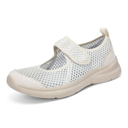 Fashion Women Shoes Platform Lightweight Walking Lazy Loafers Summer Breathable Outdoor Fitness Walking Casual Mesh Sports Shoes