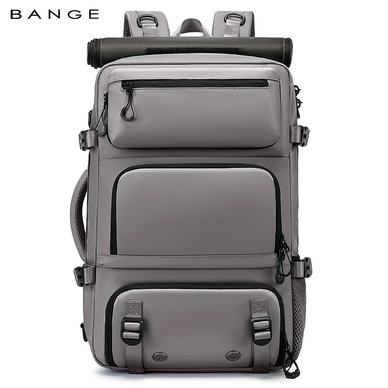 BANGE Expandable Men's Backpack Waterproof 17.3 in Laptop Backpack Man Large Capacity Hiking Travel Bag Male Backpacks for Men
