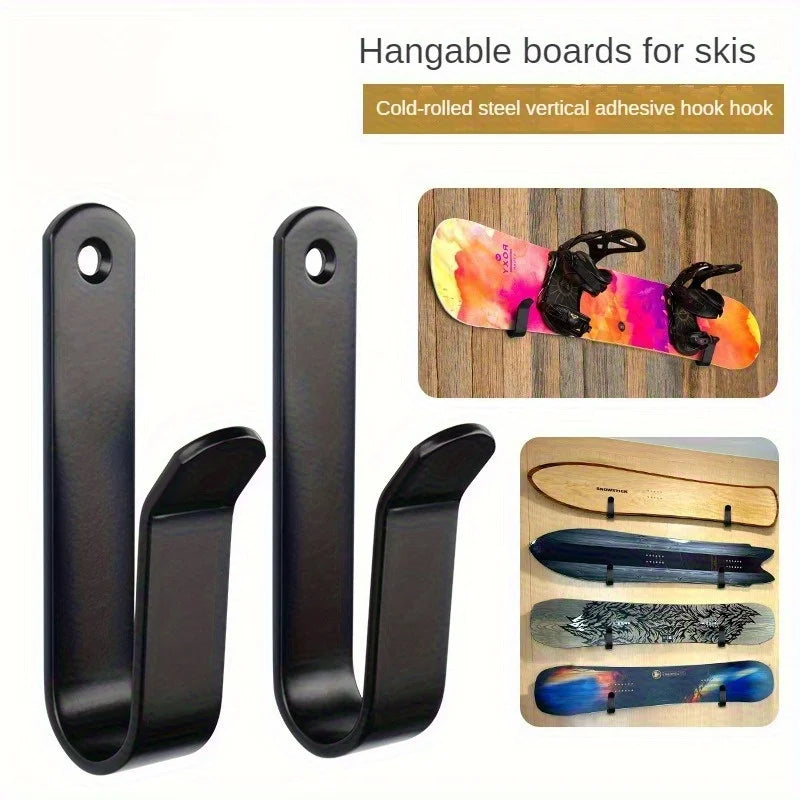 2PCS Skateboard display rack, home wall mounted surfboard storage bracket, metal material
