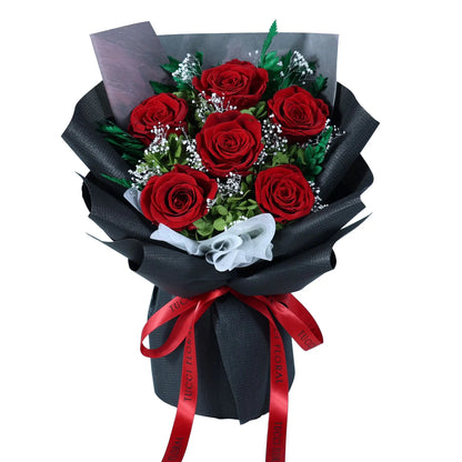 Preserved Rose Bouquet - Real Yunnan Dried Flowers, Eternal Forever Roses, Perfect for Valentine's Day Christmas Gifts for Her