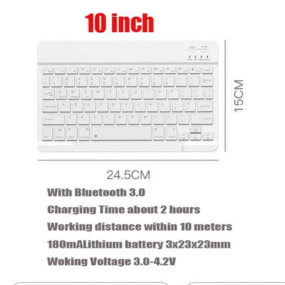 with Bluetooth Keyboard Mouse for Oukitel RT8 RT7 RT6 RT3 RT10 78Key Rechargeable Wireless 10inch Keyboard Mice Set Combo