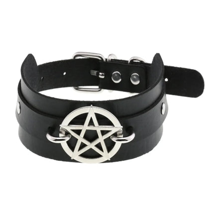 1pc Harajuku Gothic Spike Rivet Star Necklaces Collares Hip Hop Rock