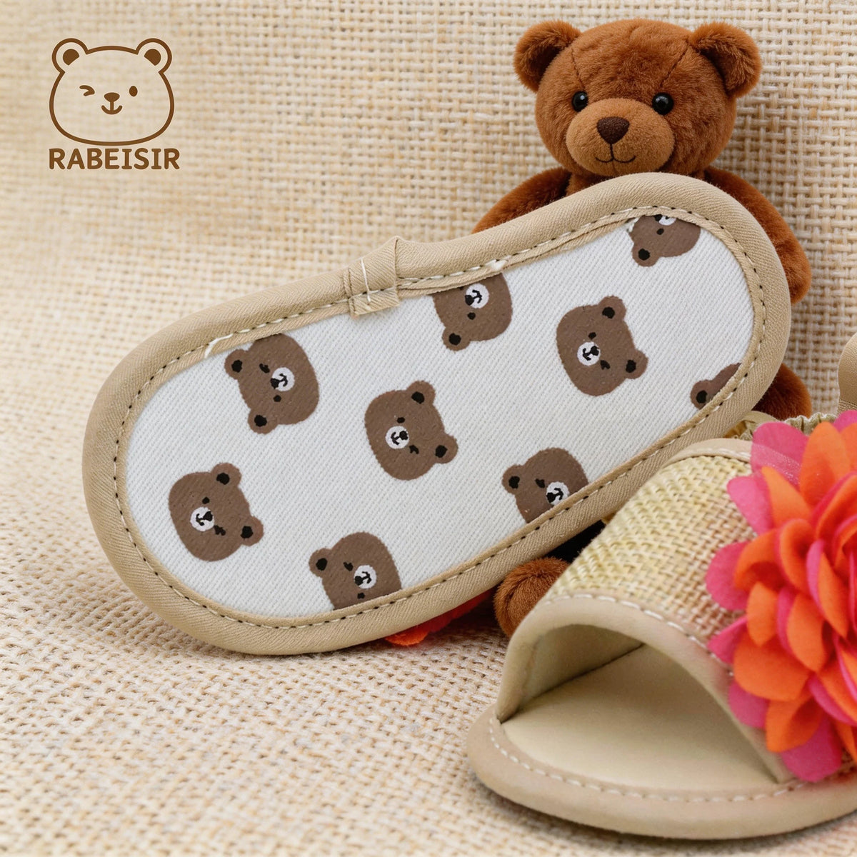 Girls' Front-Walking Shoes for Spring and Summer Baby Sandals 0-6-12-18 Months