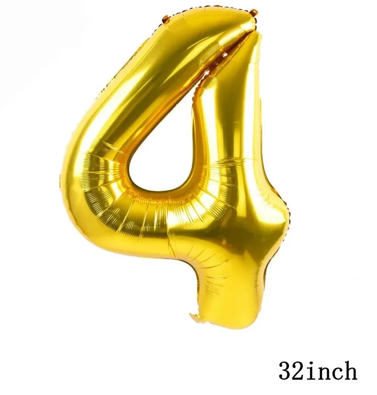 New 1Set Numberblocked Party Supplies TV Show Number Latex Balloons Toy Decor Happy Birthday Banner Bunting Cake Topper Balloon
