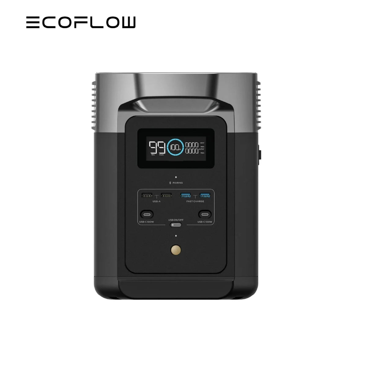 ECOFLOW Solar Generator DELTA 3 Classical Dark 1000, 1024Wh LiFePO4 Battery Portable Power Station, 1800W AC/100W USB-
