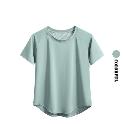 DRUR S-4XL Yoga Set Women Sport Shirts Gym Pants Set 2 Piece Short Fitness Tops Sweatpants Suit Female Summer Sportswear Outfit
