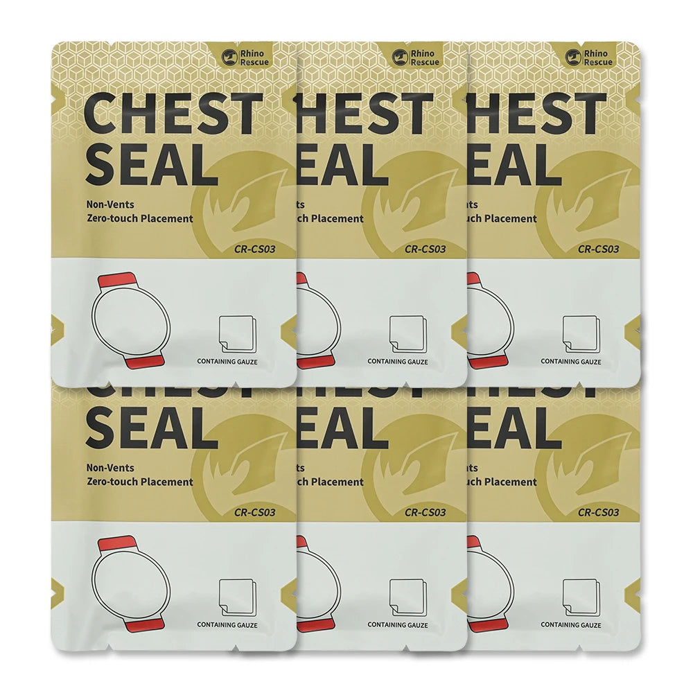 Rhino Rescue Chest Seal Medical Prevent Puncture Wounds Dressing Pneumothorax Emergency First Aid Trauma
