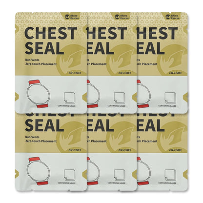 Rhino Rescue Chest Seal Medical Prevent Puncture Wounds Dressing Pneumothorax Emergency First Aid Trauma