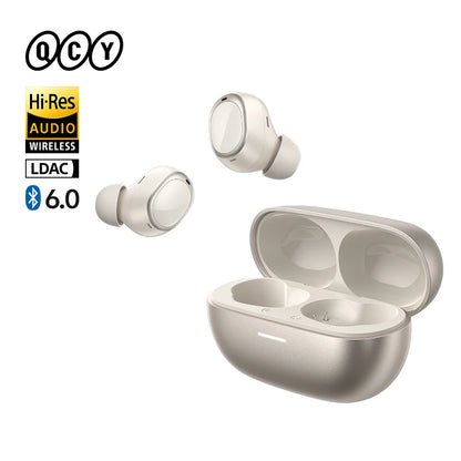 QCY MeloBuds A30 Wireless Earbuds Bluetooth 6.0 LDAC Hi-Res Audio -60dB Hybrid ANC Earphones AI Scene 8 Mics HD Call Headphones