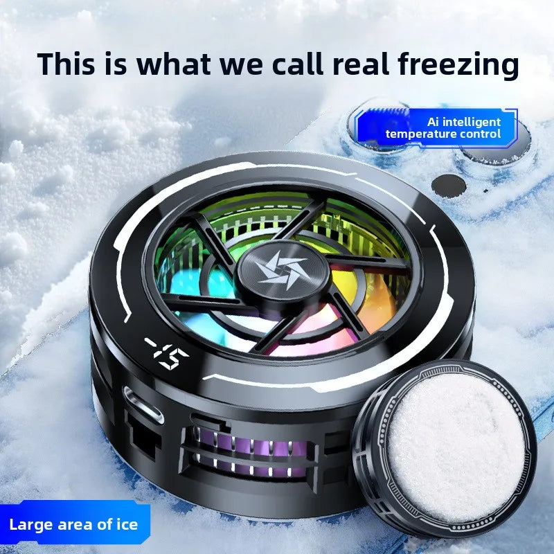 Cooling Phone Fan 15W Cell Phone Cooler Radiator Magnetic Cell Phone Game Cooler for Cell Phone Portable Fan Cooler Phone Fridge
