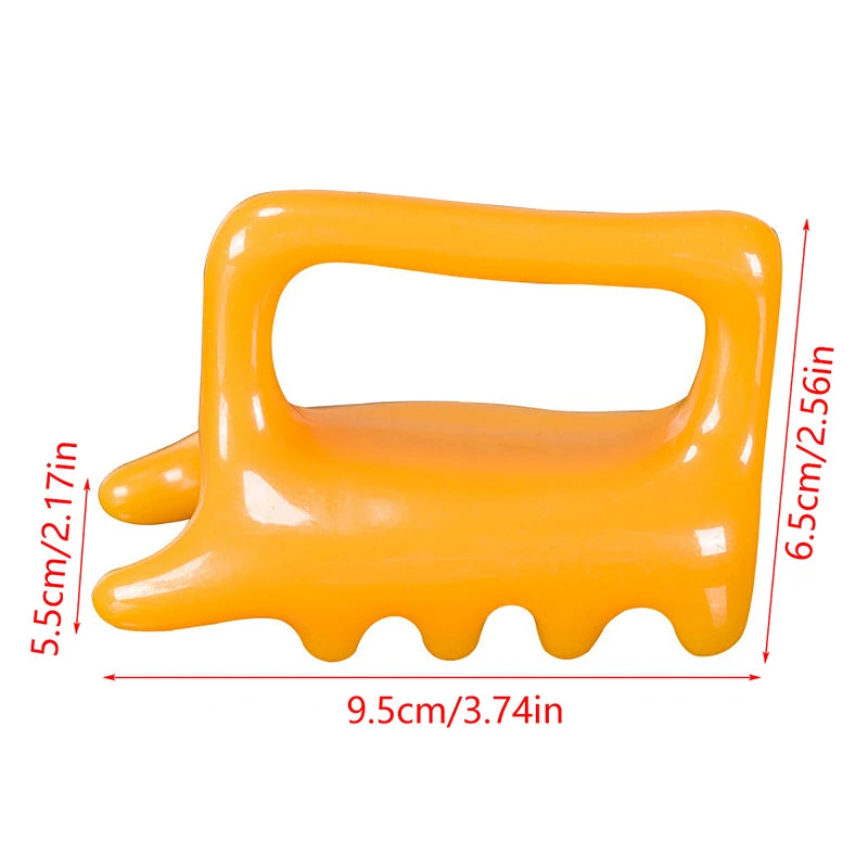 Resin Double Push Massager SPA Scraping Body Massage Tool For Spine Waist And Shoulder Relieve Physical Fatigue