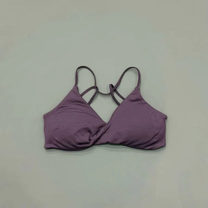 HISTELLO Vision Sports Bra Women Cross Back Seamless Yoga Bra With Removable Pads Backless Underwear Gym Running Sports Top